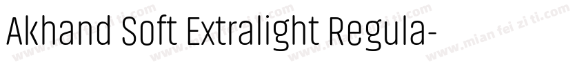 Akhand Soft Extralight Regula字体转换